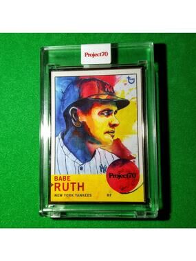 Topps Project 70 Artist Proof Babe Ruth by Brittney Palmer SSP 31 of 51 produced
